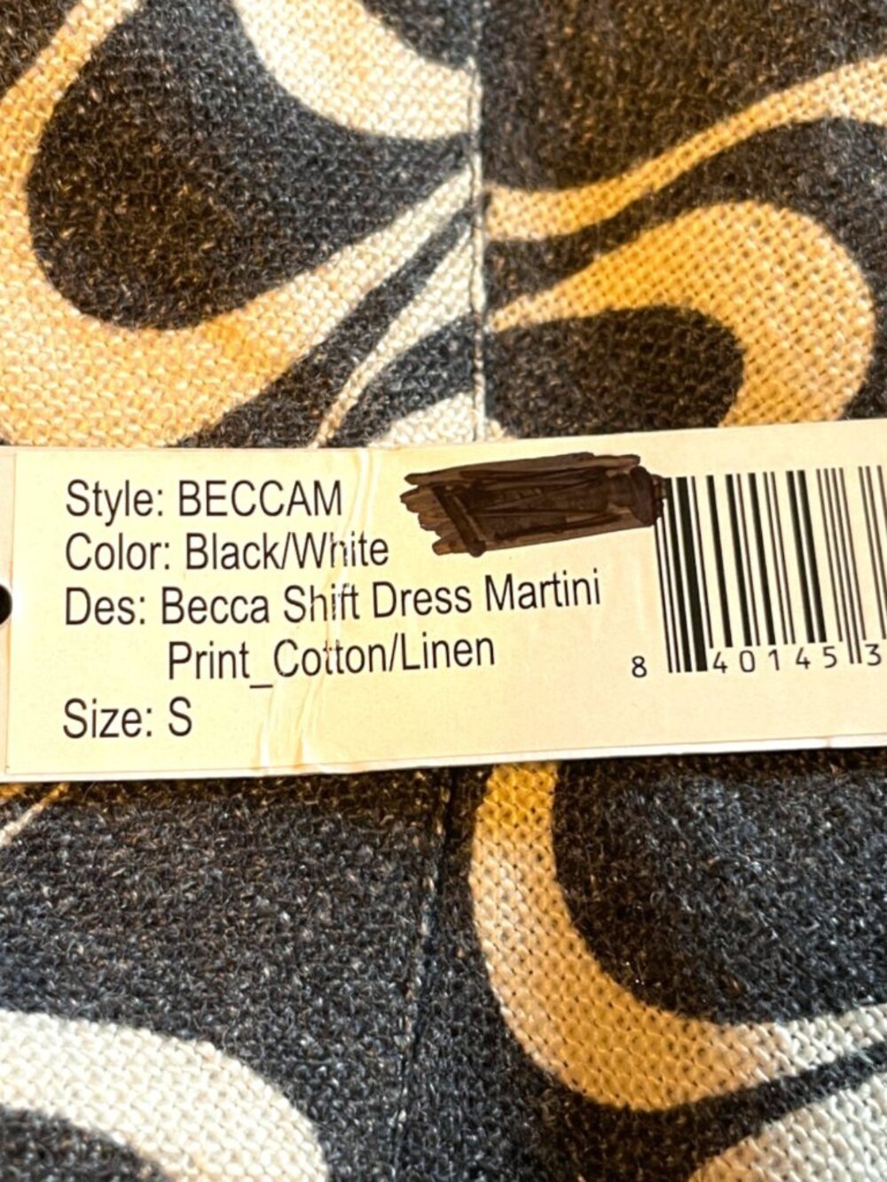 Frances Valentine Becca Shift Dress S Linen Lined Pockets NWT - Picture 9 of 11